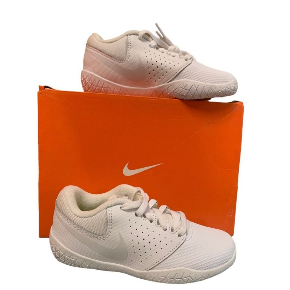 11c Nike Kids Girls Sideline IV Cheerleading Shoes White New 943789-100 - Picture 3 of 9